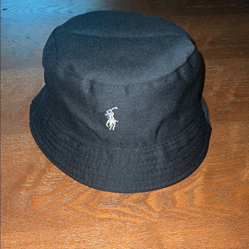 Black Polo Ralph Lauren Bucket Hat
